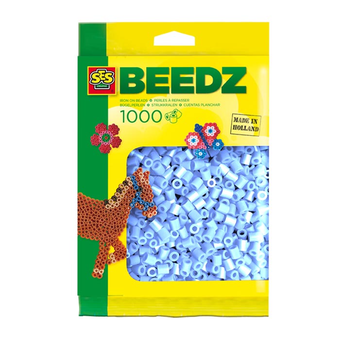 Ses strygeperler - lyseblå, 1000 stk.