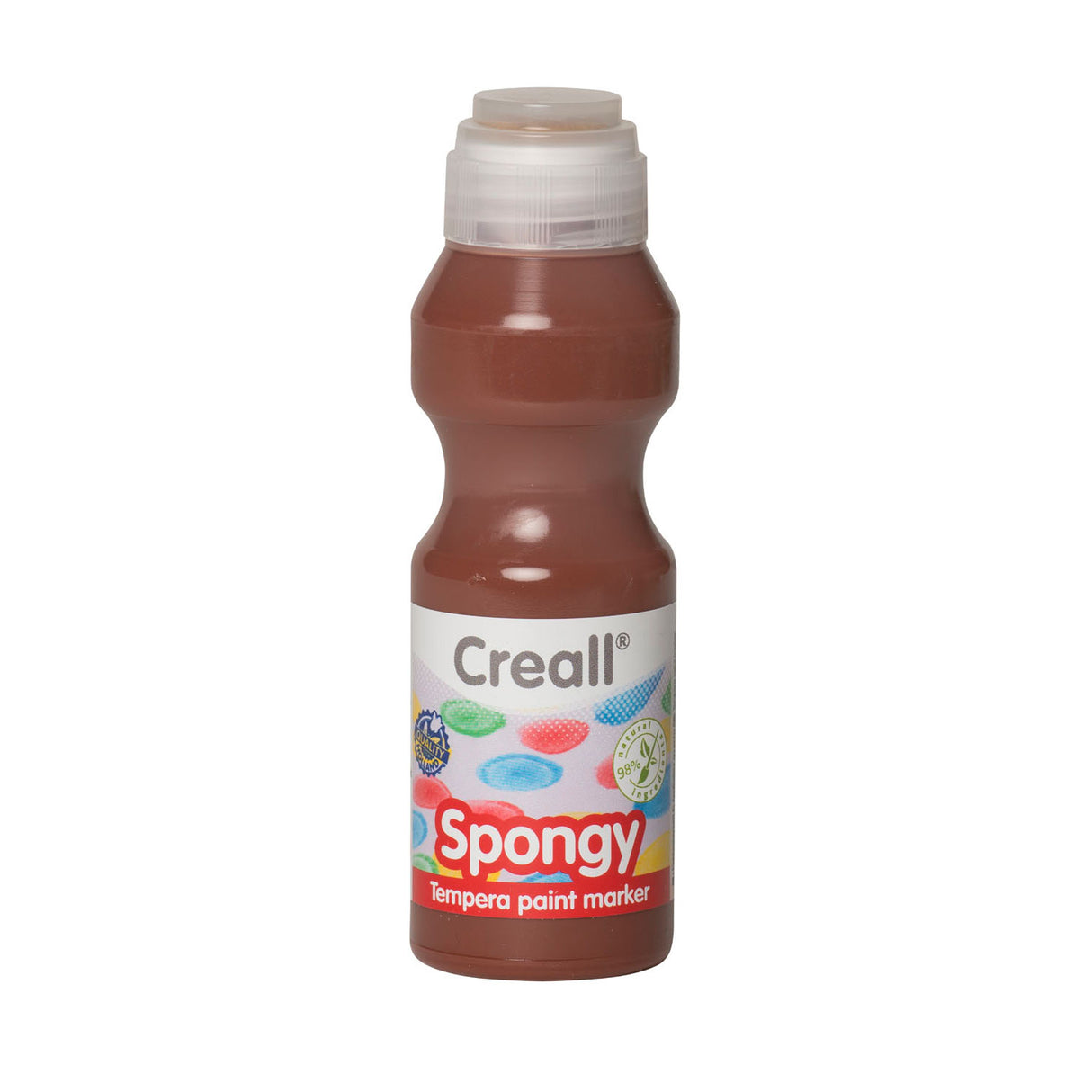 Creall svampet malingspind brun, 70ml