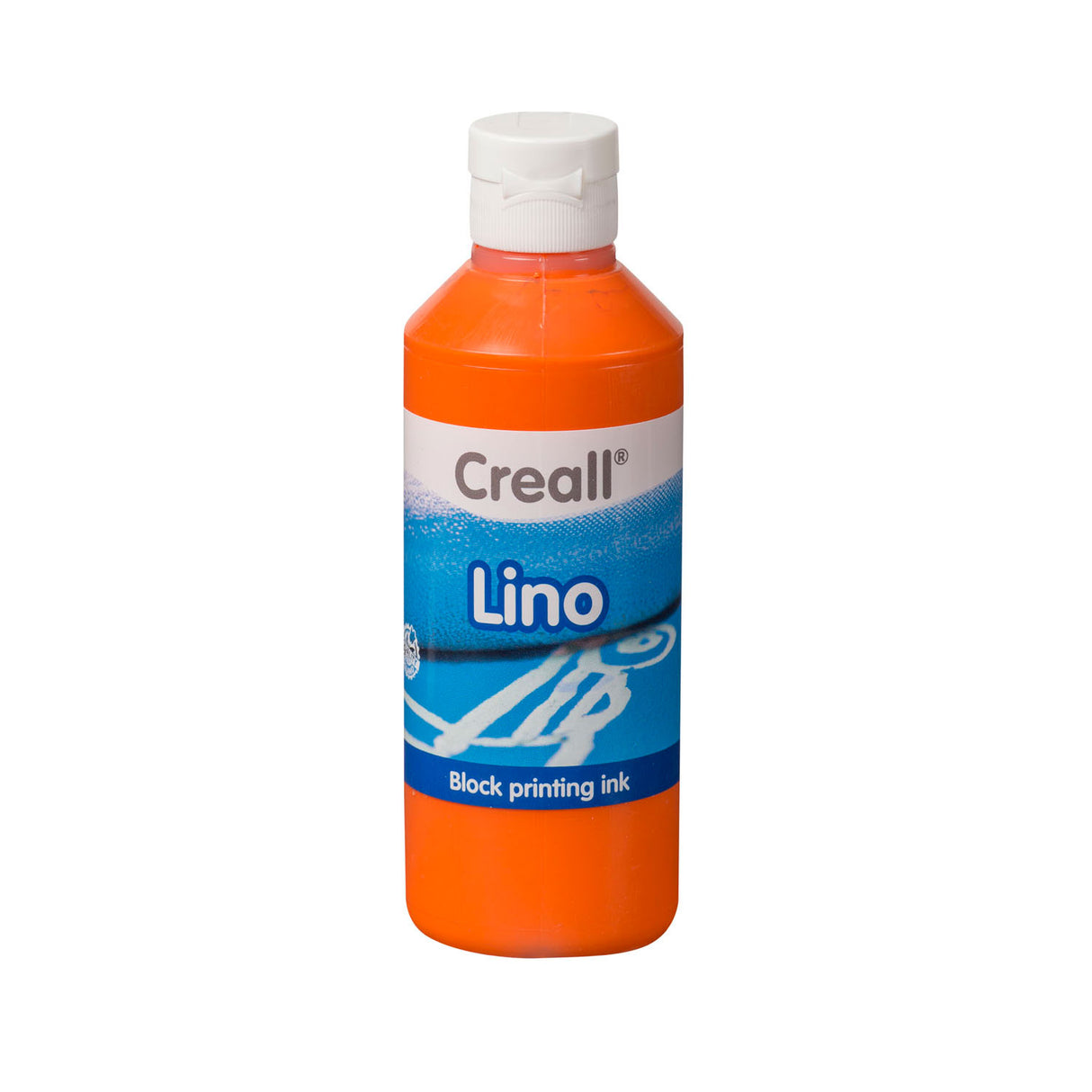 Creall lino blok print maling orange, 250ml