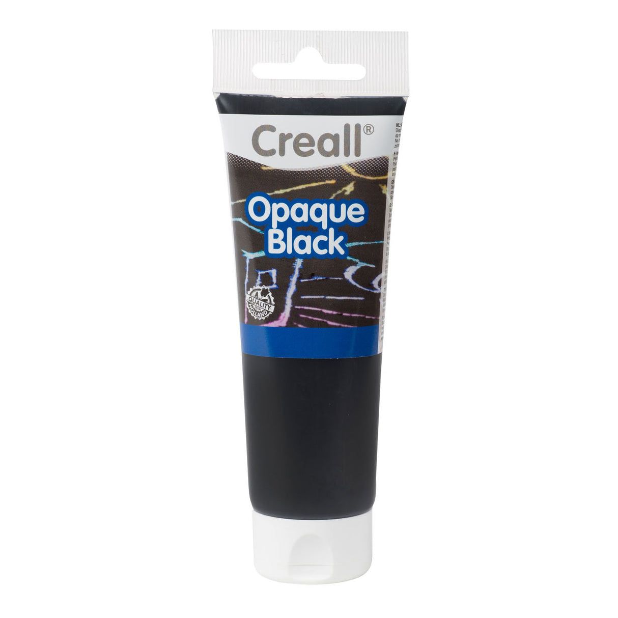 Creall uigennemsigtig maling sort, 120ml