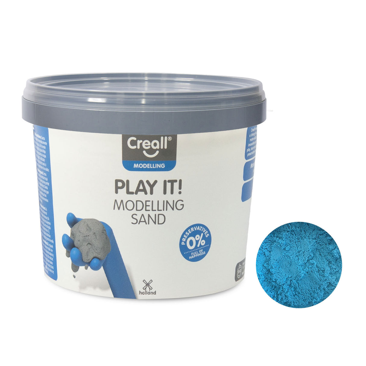 Creall play it play sandblå, 750gr.