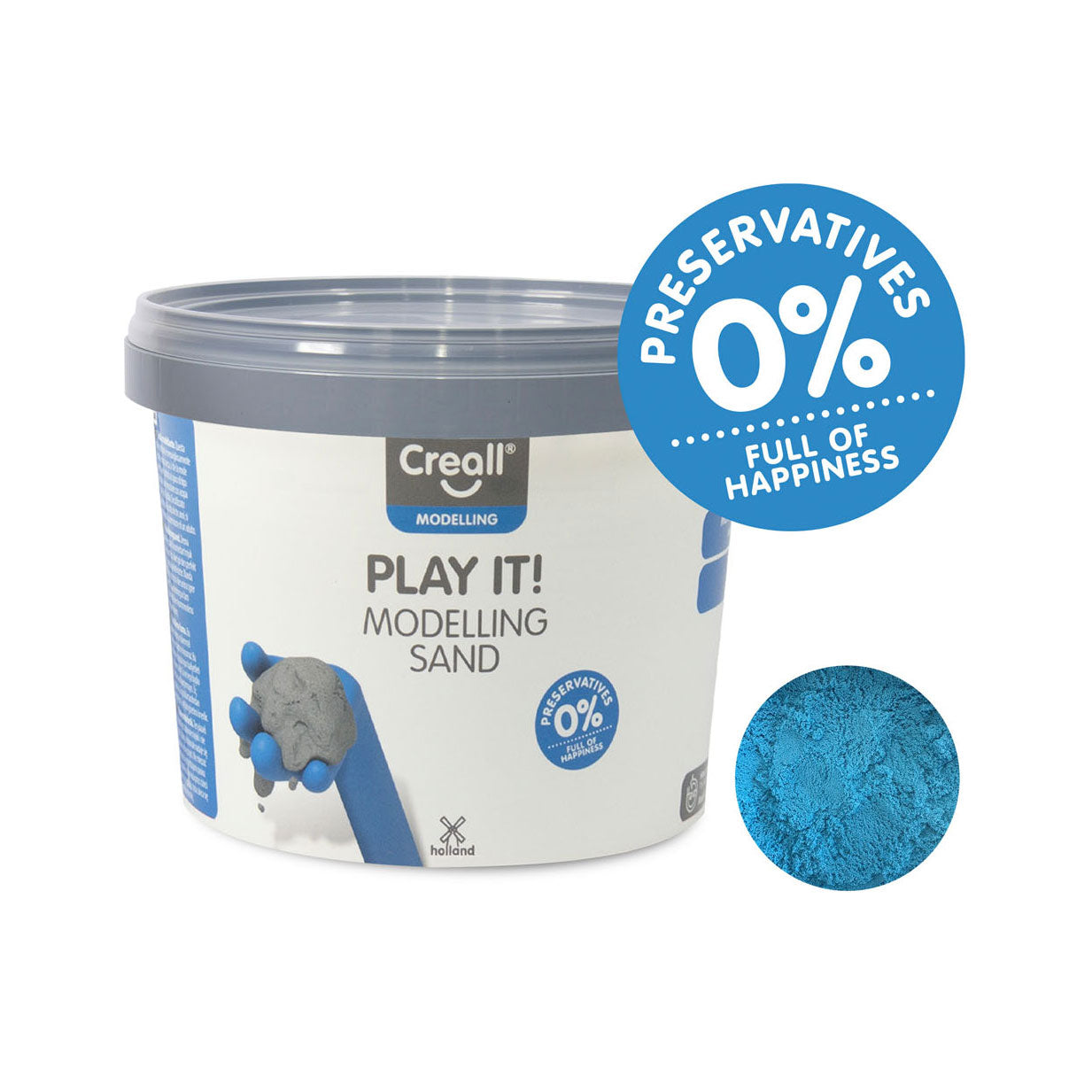 Creall play it play sandblå, 750gr.