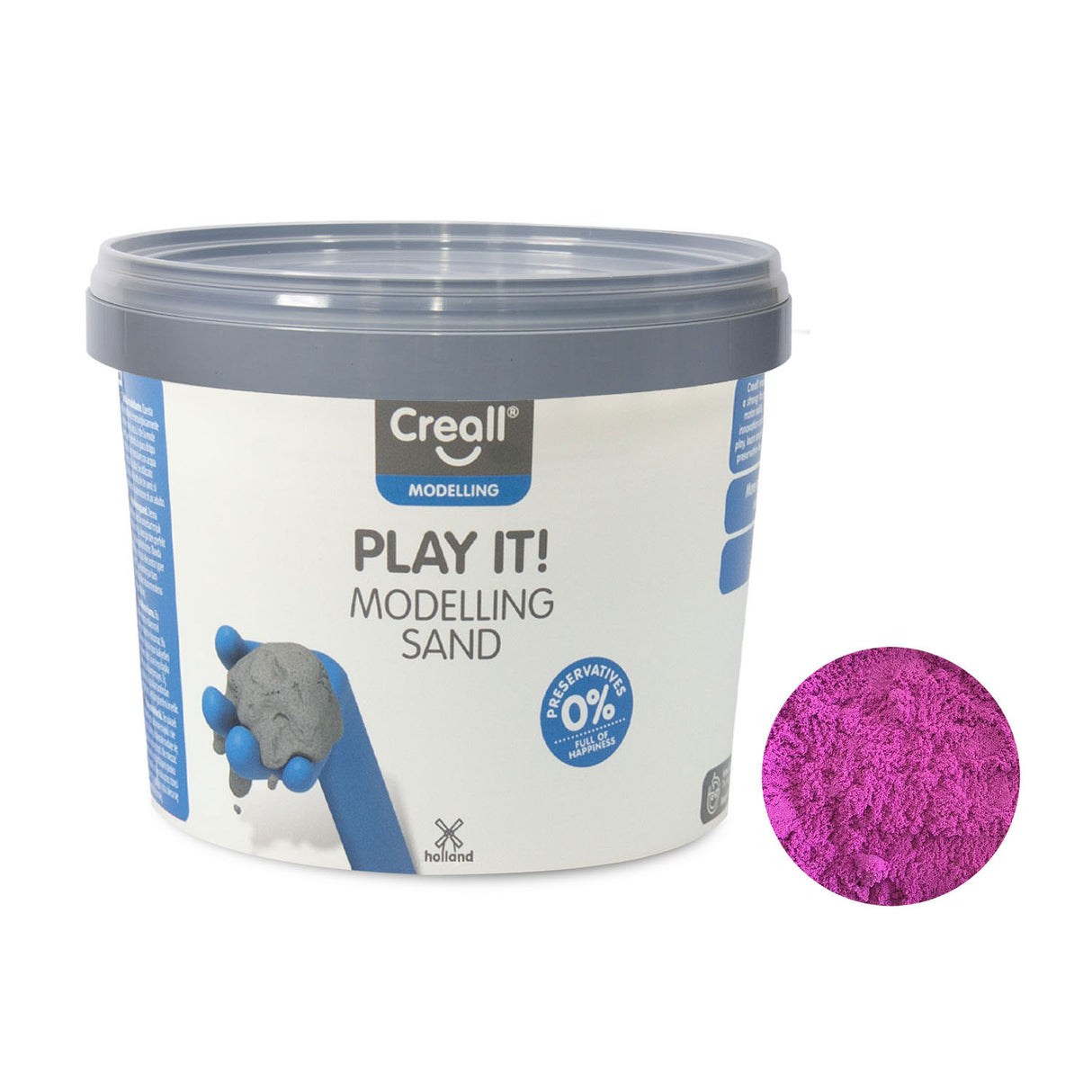 Creall play it play sand lilla, 750gr.
