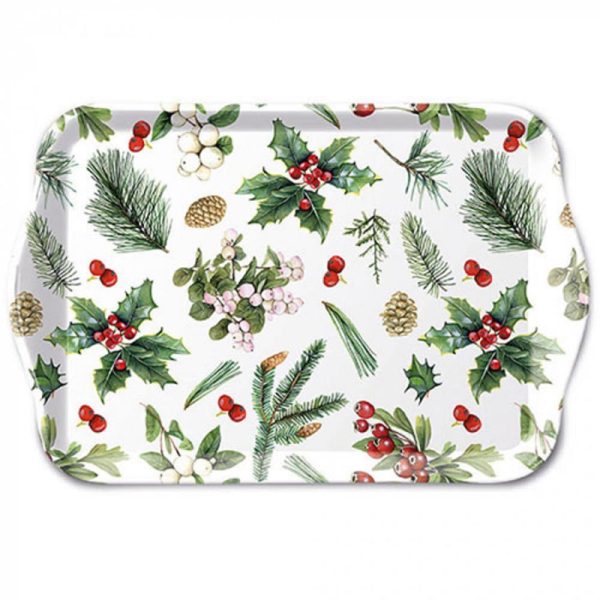 Ambiente bakke vintergrønt 13x21cm melamin hvid