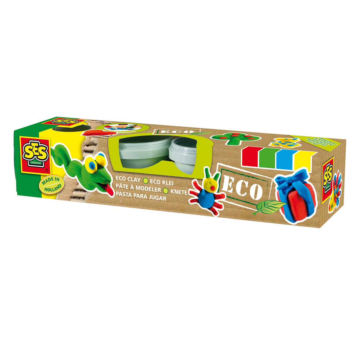 Ses creative ses eco clay - 4 lerpotter