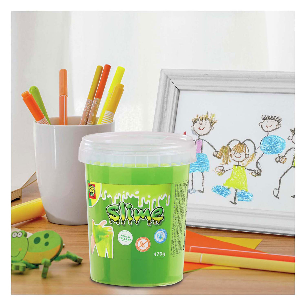 Ses slime - neongrøn 470g