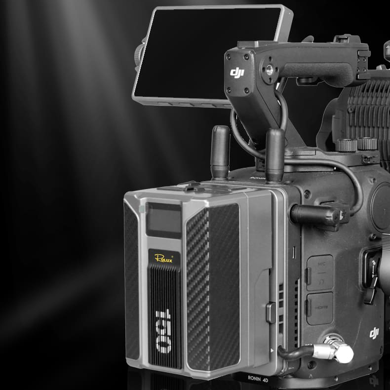 Rolux v-mount batteriplade rl-vp4d til dji ronin 4d