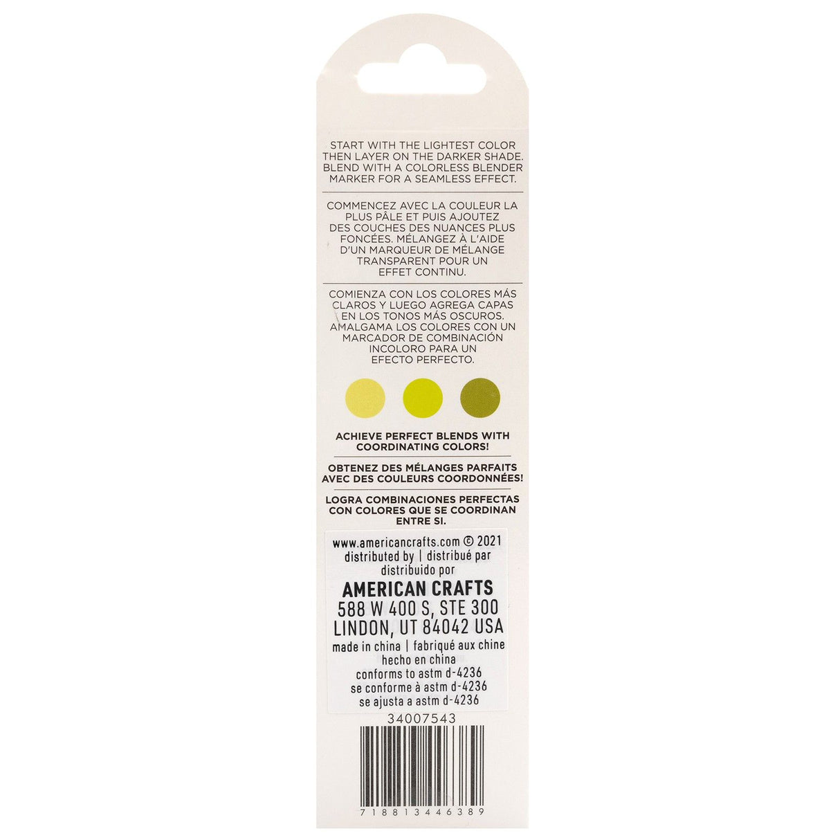 Amerikansk kunsthåndværk • skitsemarkører dual tip key lime