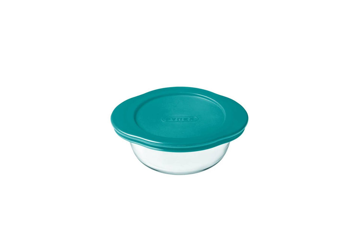 Pyrex cook store rundt opbevaringsfad 14x12x5cm - 350ml - borosilikatglas