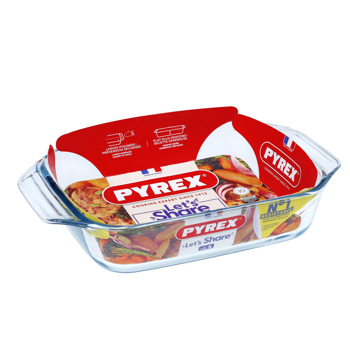 Pyrex uimodståelig bradepande 31x20cm 2,1l