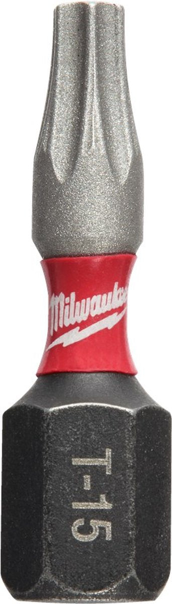 Milwaukee shockwave impact duty™ skruetrækker bits shockwave tx15 x 25 mm - 2 stk - 4932430872