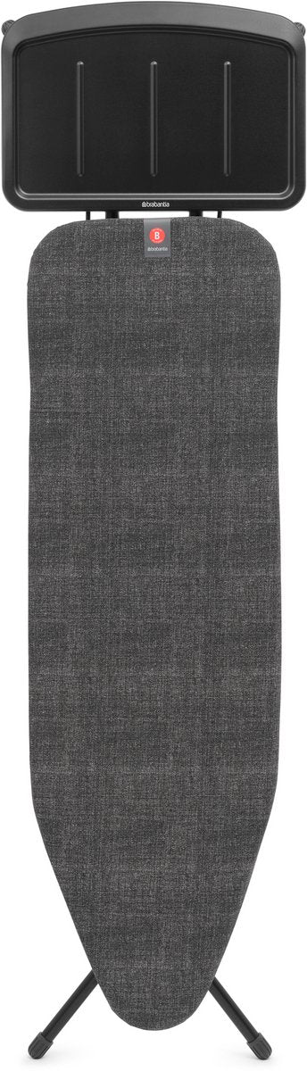 Brabantia strygebræt b - til dampgenerator - 124 x 38 cm - denim sort