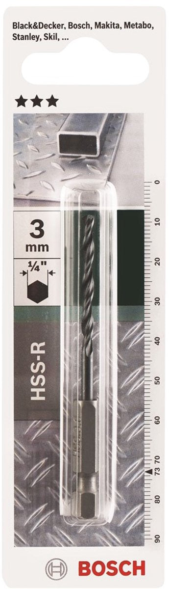 Bosch hss-r metalbor - sekskant - 3 mm