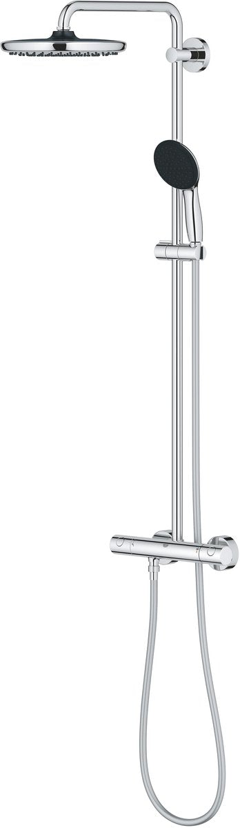 Grohe vitalio startsystem 250 quickfix regnbrusersæt start med håndbruser og termostathane - 2 positioner - krom