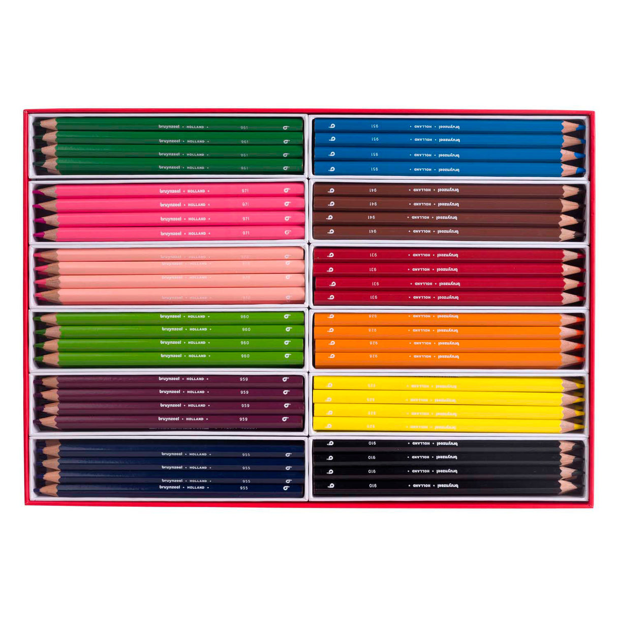 Bruynzeel mega farveblyantsæt, 12x12 farver