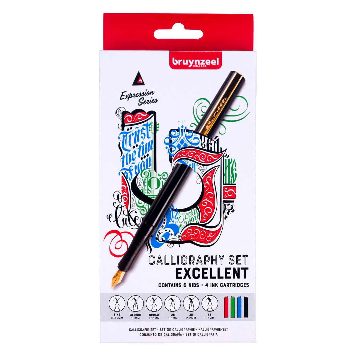 Bruynzeel kalligrafisæt 14 dele
