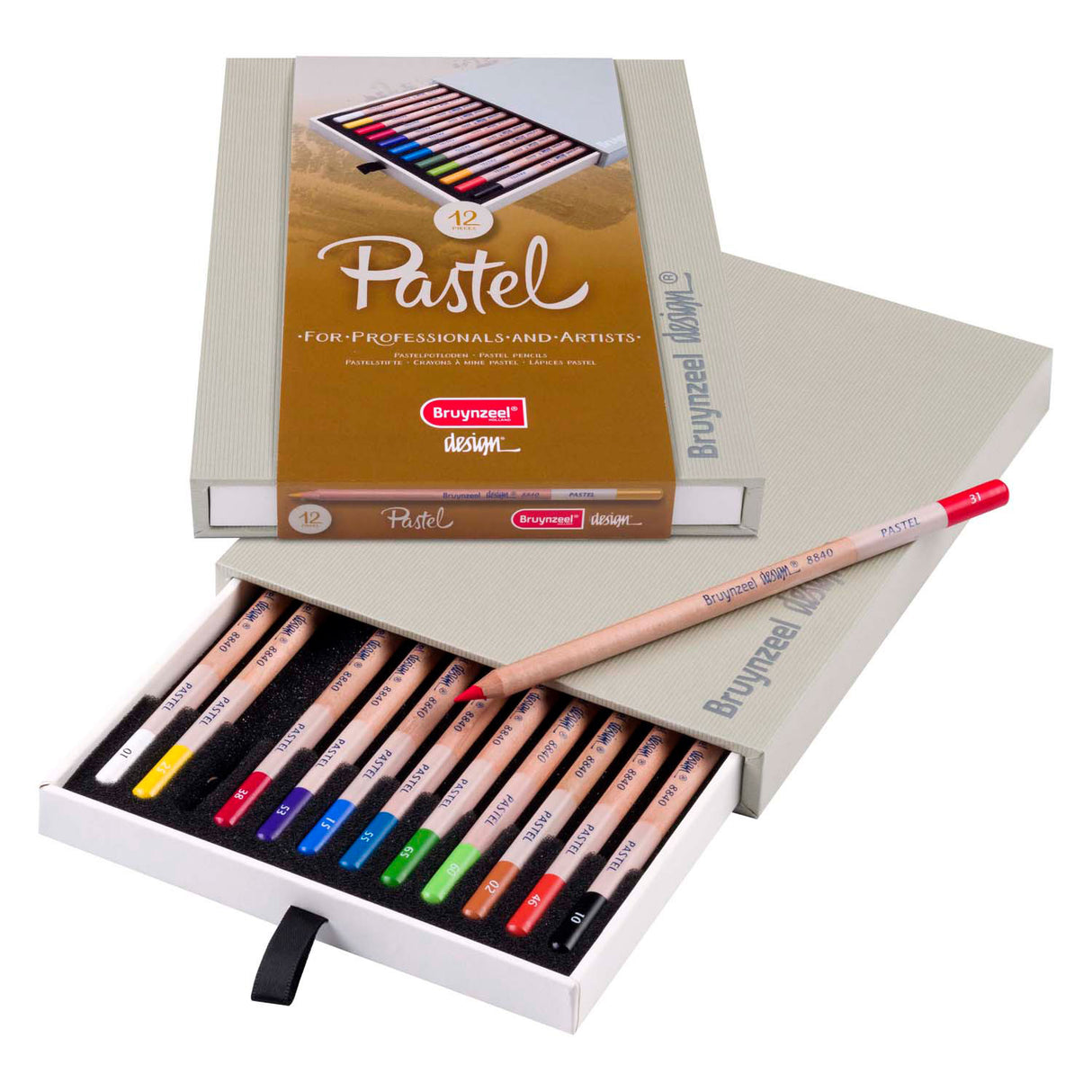 Bruynzeel design pastel penalboks, 12 farver