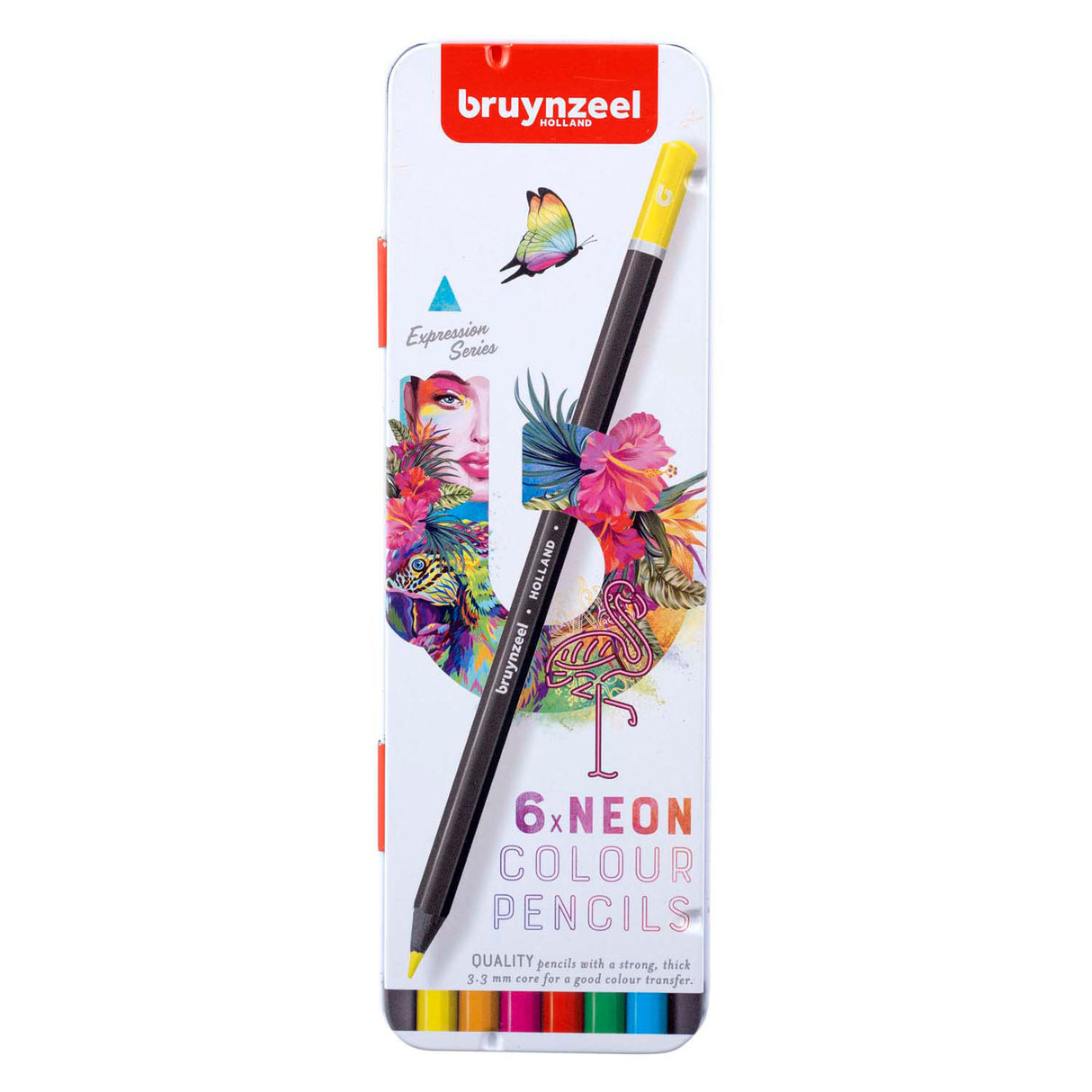 Bruynzeel expression farveblyanter neon nuancer tin 6
