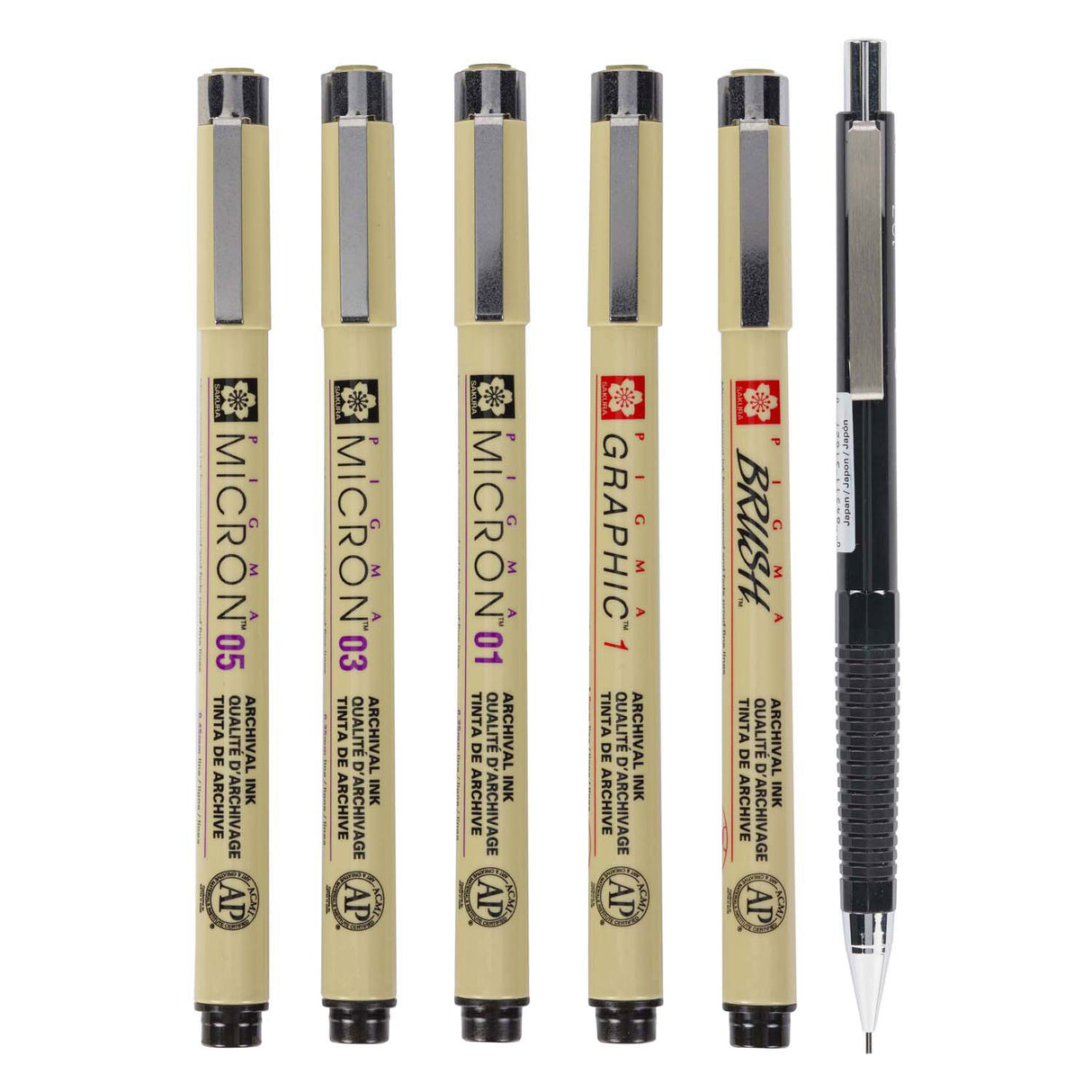 Sakura unikke manga kollektion på 6 pigma micron