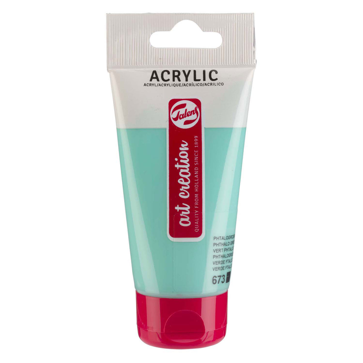 Talens art creation akrylmaling tube 75ml phthalo grønt lys