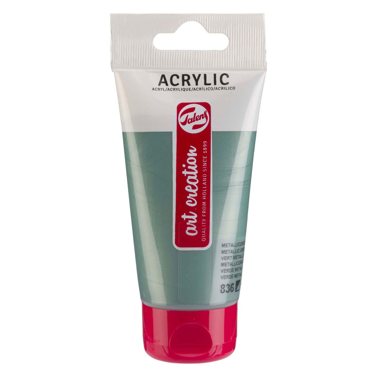 Talens art creation akrylmaling tube 75ml metallic grøn 836