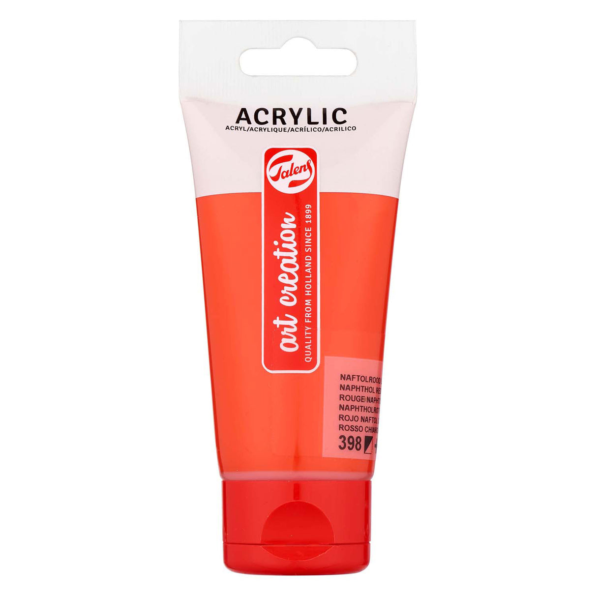 Talens art creation akrylmaling tube 75ml naphthol rødt lys