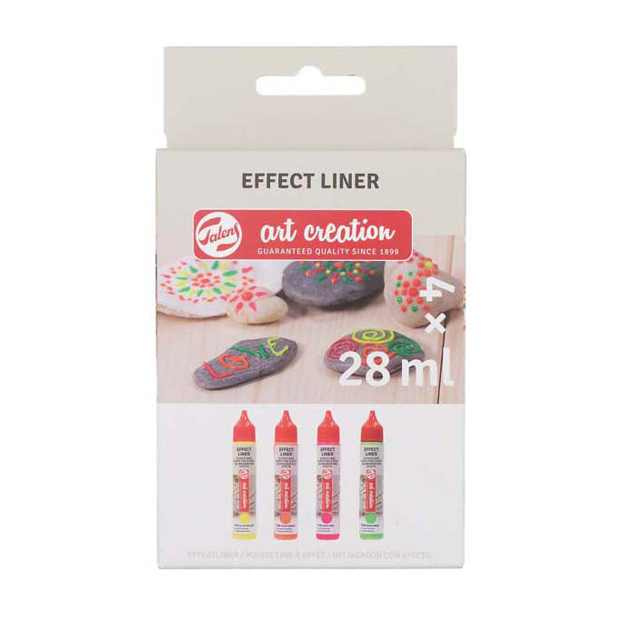 Talens art creation effekt liner sæt 4x28ml neon