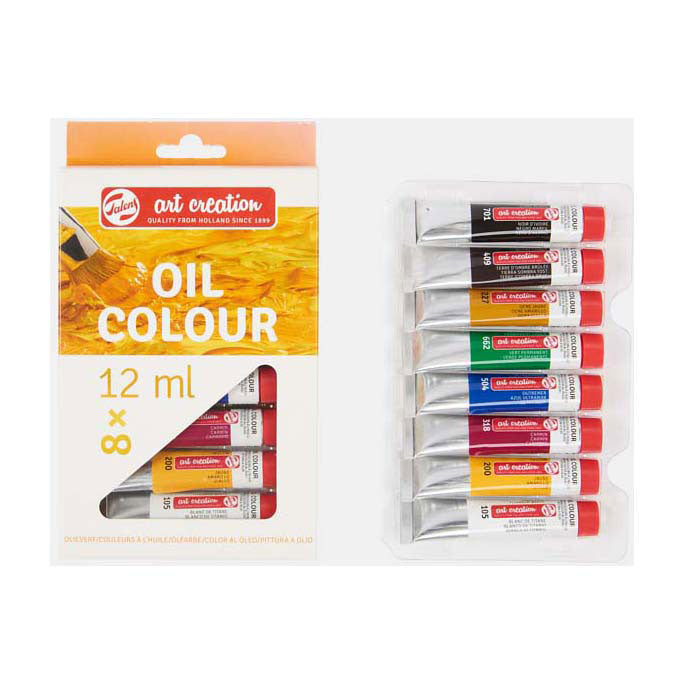 Talens art creation oliemalingssæt 8x12ml