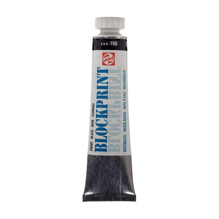 Talens bloktryk tube 20ml sort 700