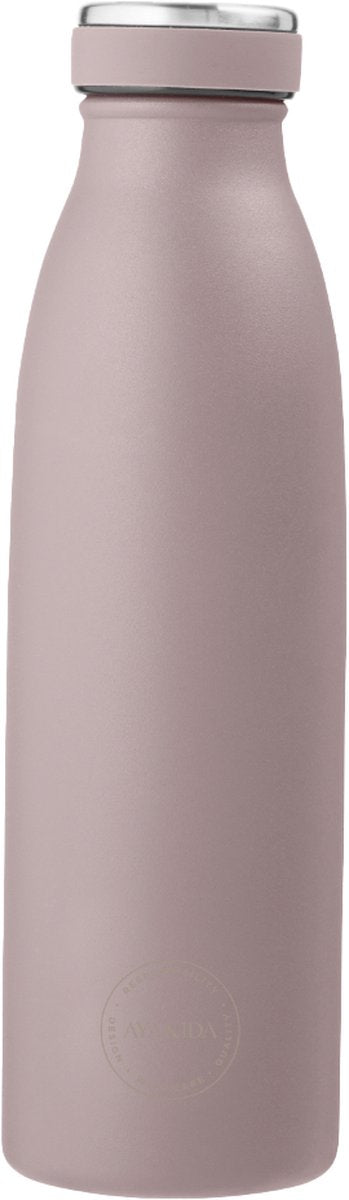 Aya ida - drikkedunk - termokande - vandflaske - 500ml - støvet rose