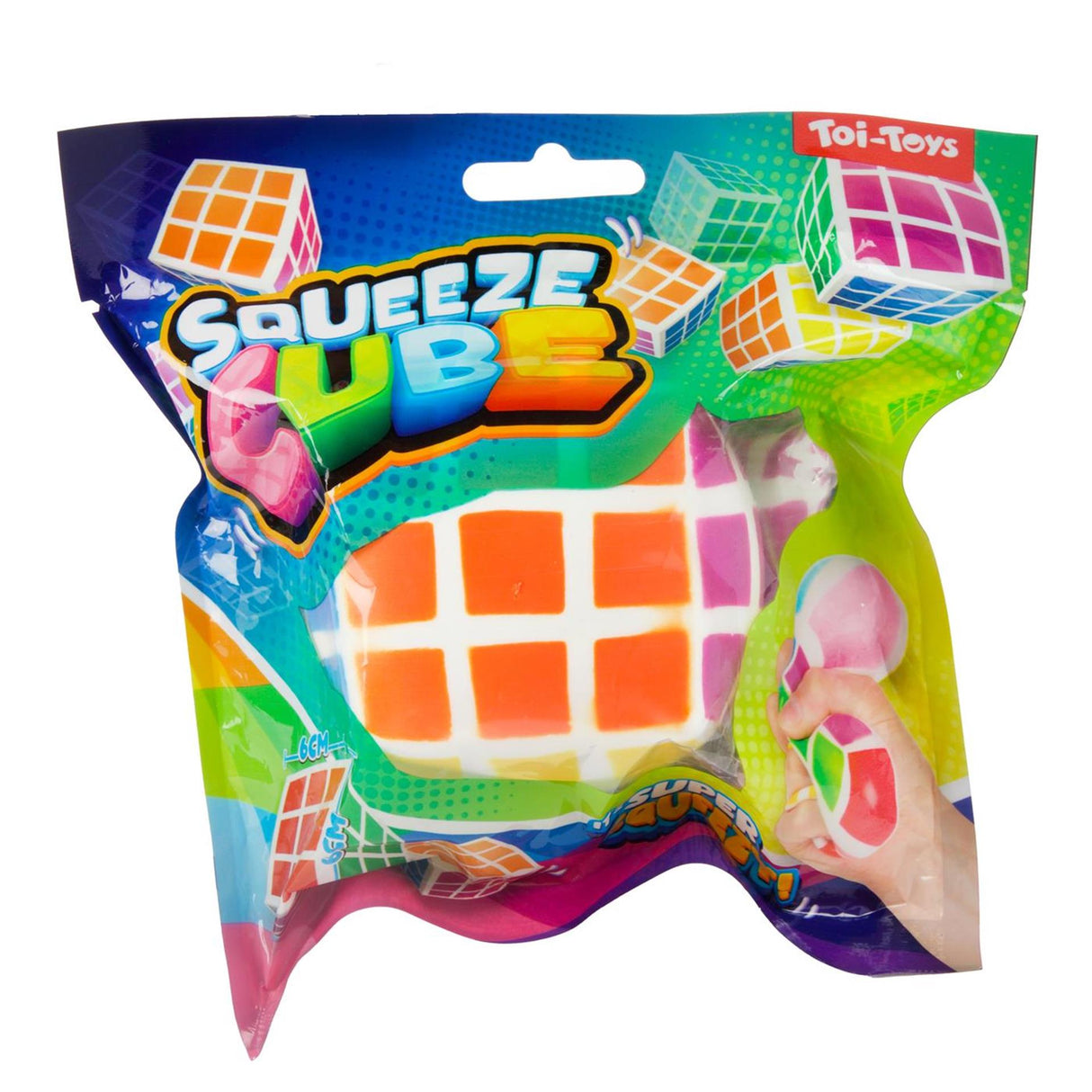 Toi-legetøj sjov squeeze cube magisk puslespil 6cm