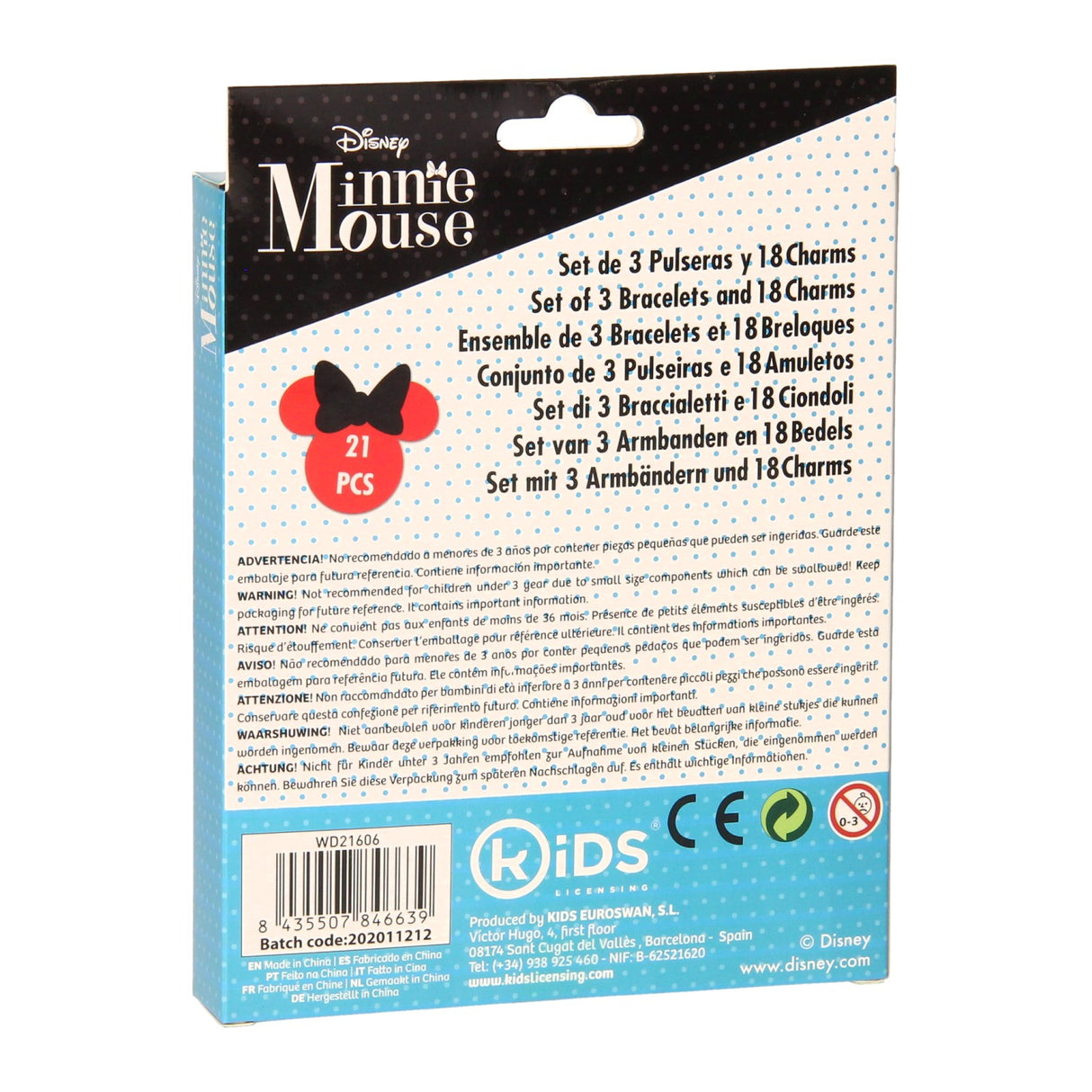 At lave licensarmbånd til børn med minnie mouse charms