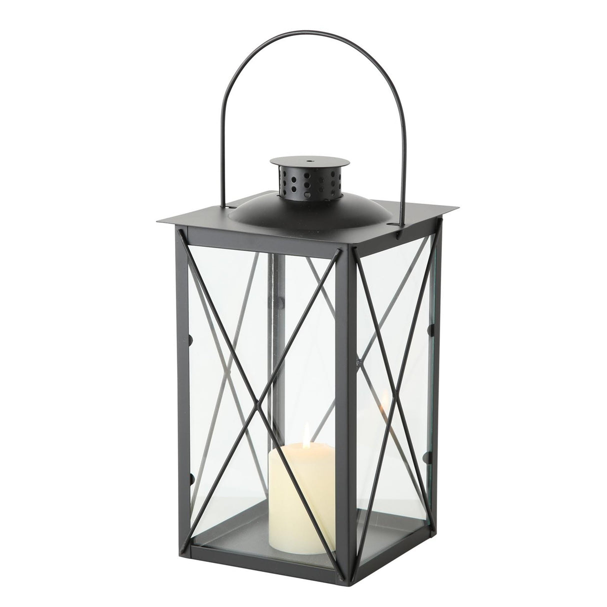 Boltze hjemmelanterne farol h30x14cm firkantet til indendørs (ekskl. stearinlys)