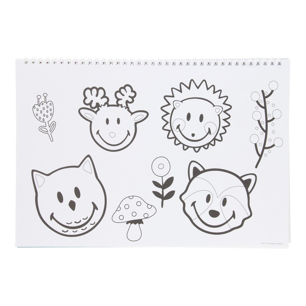 Smiley Sketch Block med klistermærker