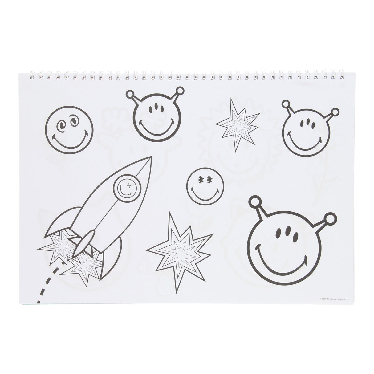 Smiley Sketch Block med klistermærker