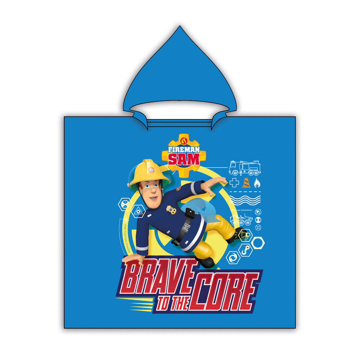 Fireman Sam Howel Poncho, 60x120cm