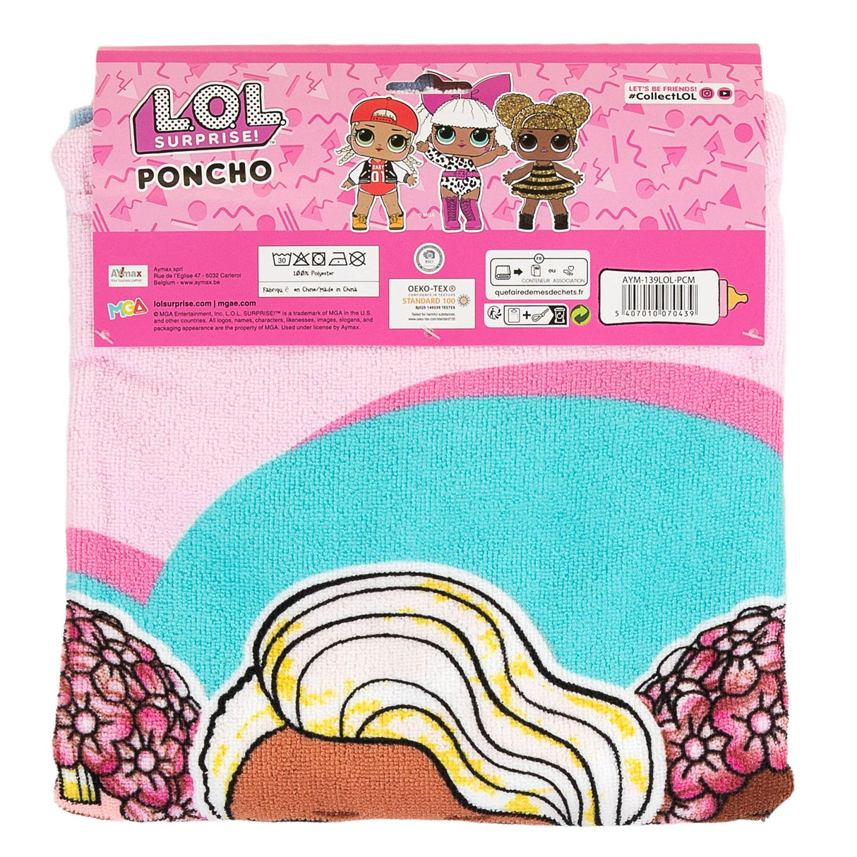 Lol overraskelse poncho, 55x110cm