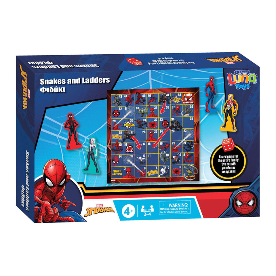 Snake ladder spil spiderman