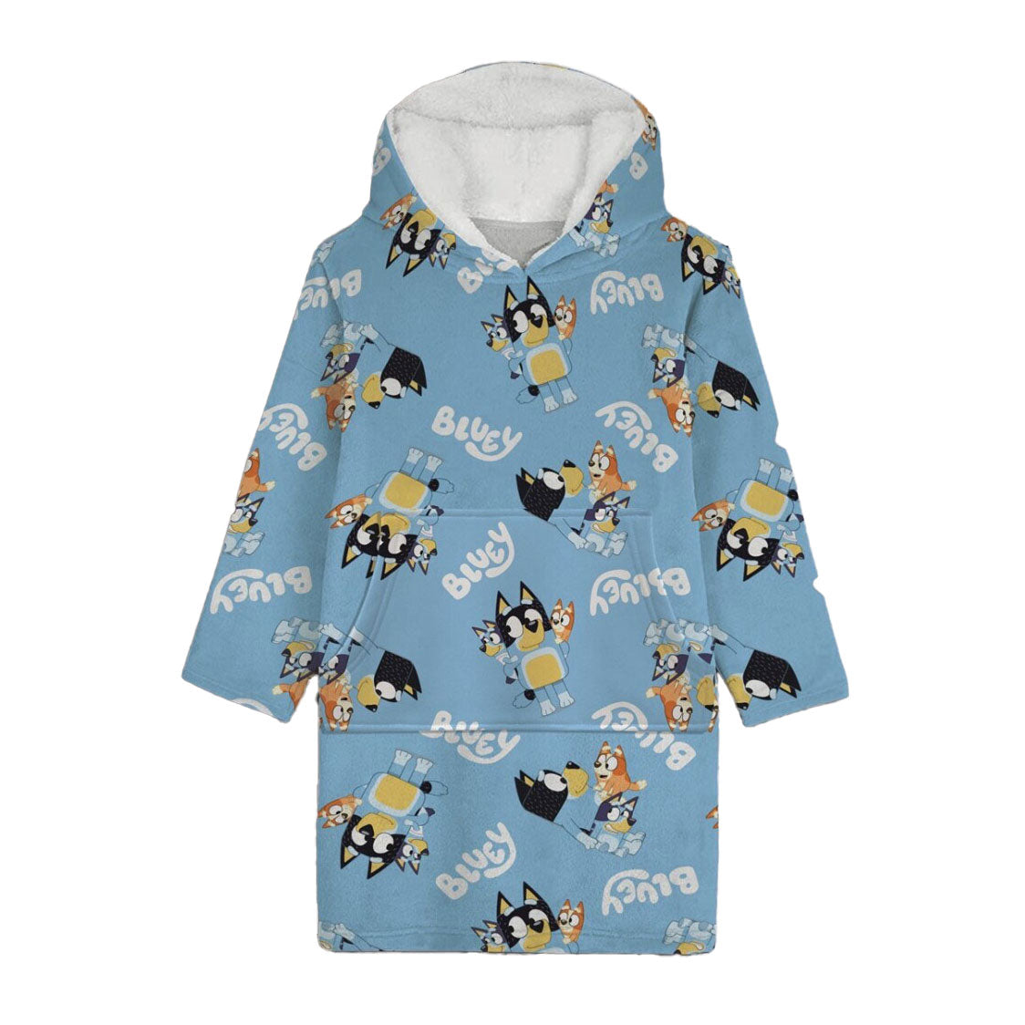 Puch børneponcho blå
