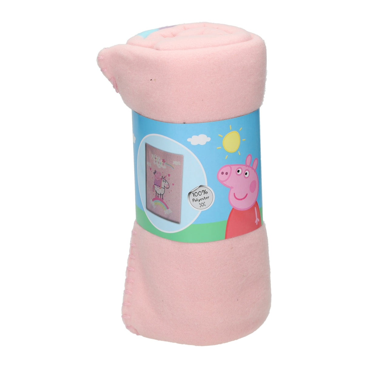Peppa pig fleece tæppe, 100x140cm