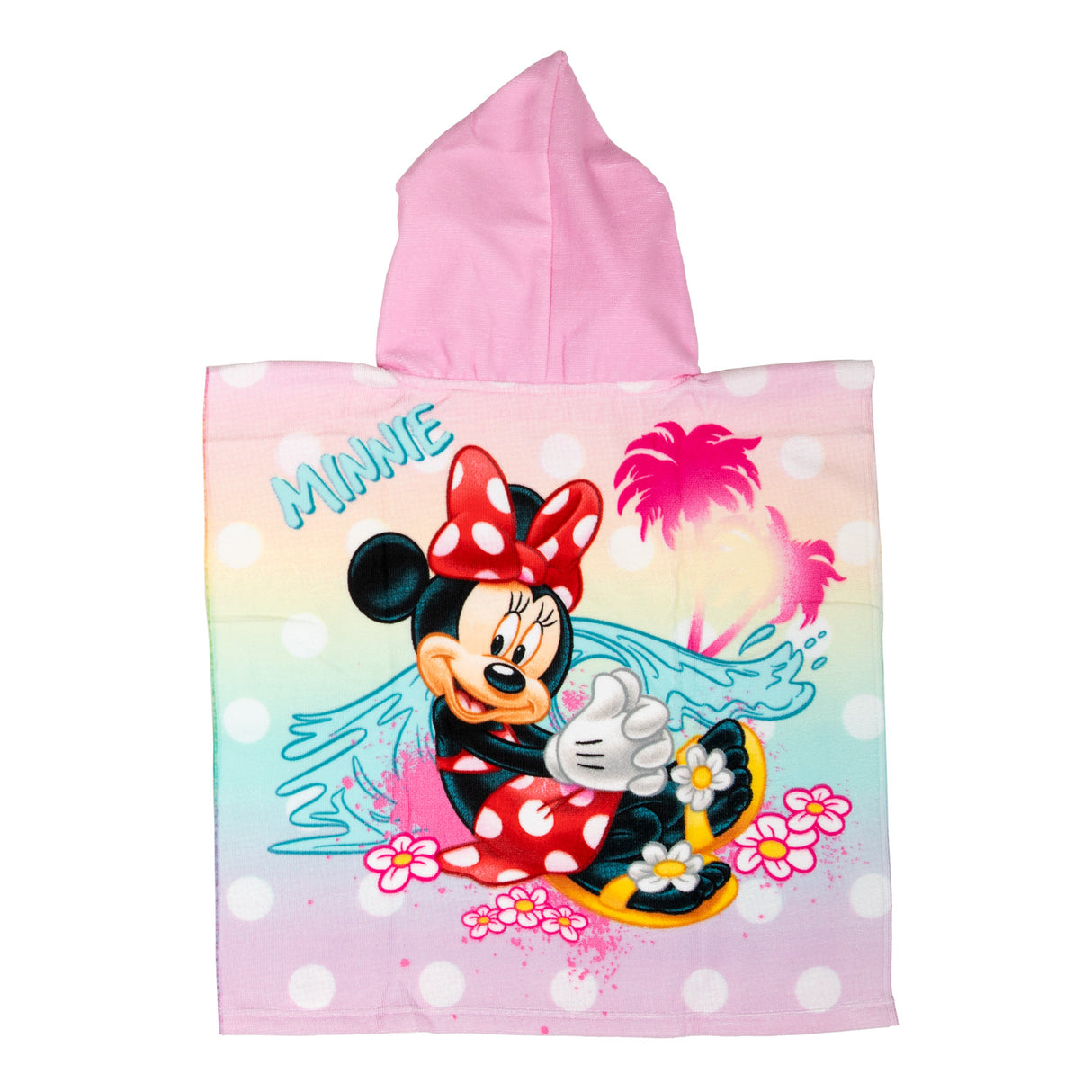 Disney håndklæde poncho minnie mouse 55x110cm