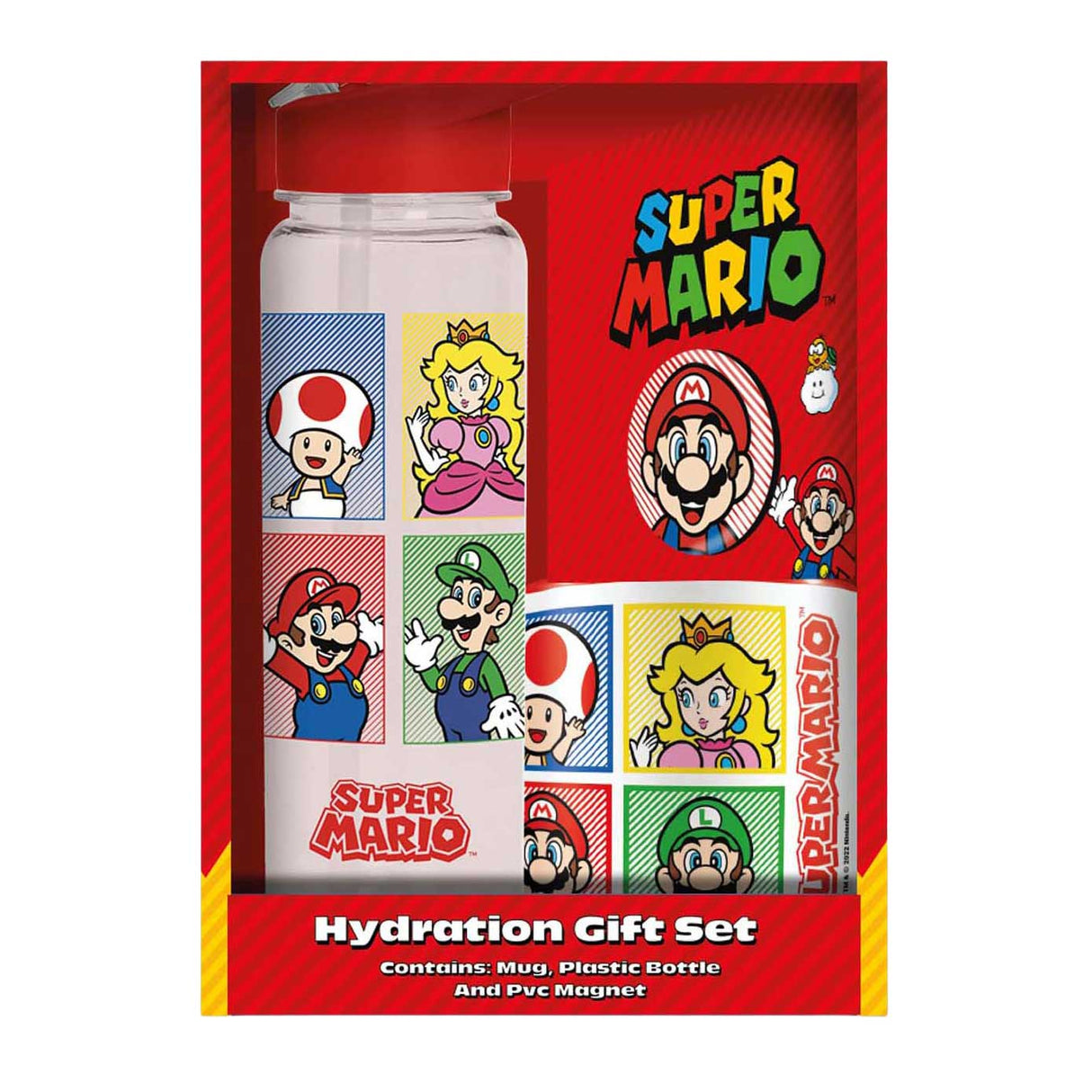 Super Mario gavesæt - kop, krus og magnet