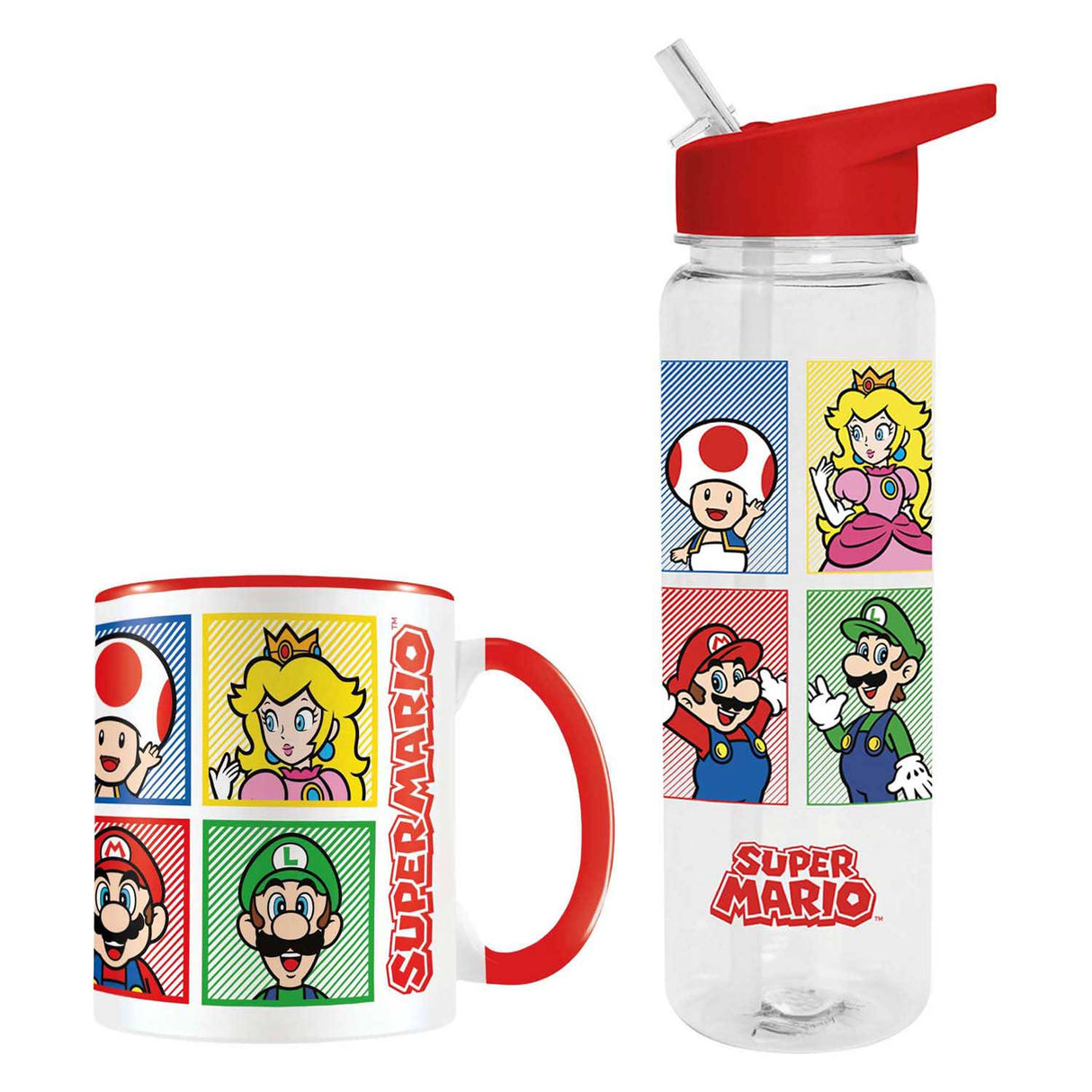 Super Mario gavesæt - kop, krus og magnet