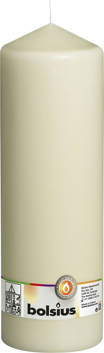 Bolsius søjlelys cello xxl elfenben - 30 cm ø 10 cm