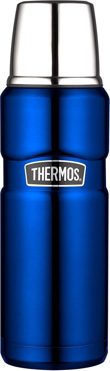 Thermos king flaske - 0,47 liter - metallic blå