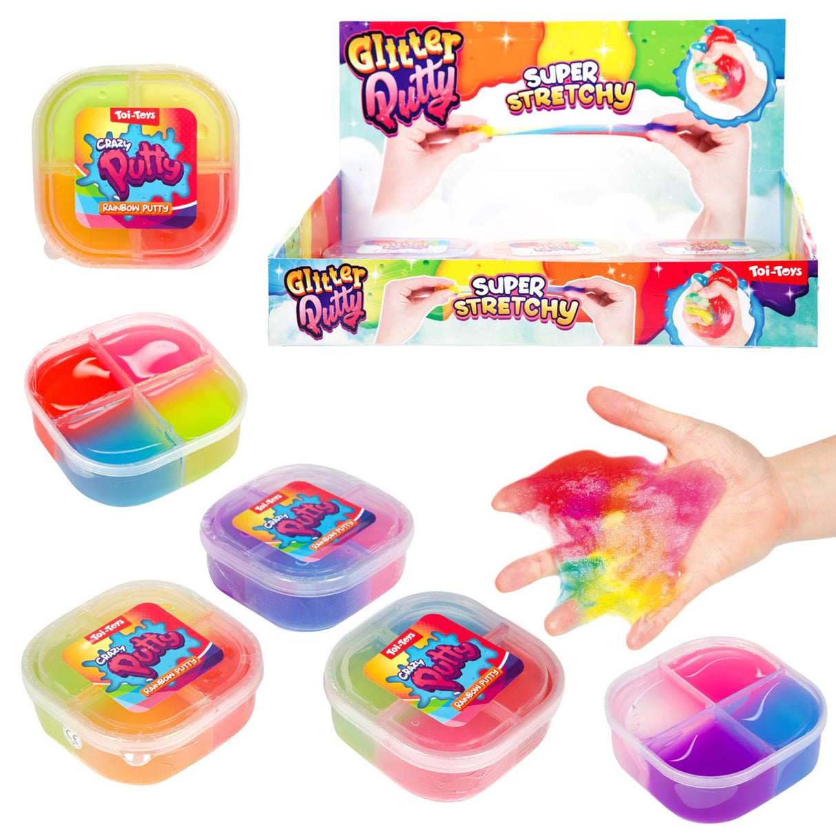 Toi-toys crazy kit 4 farver i 3ass pot