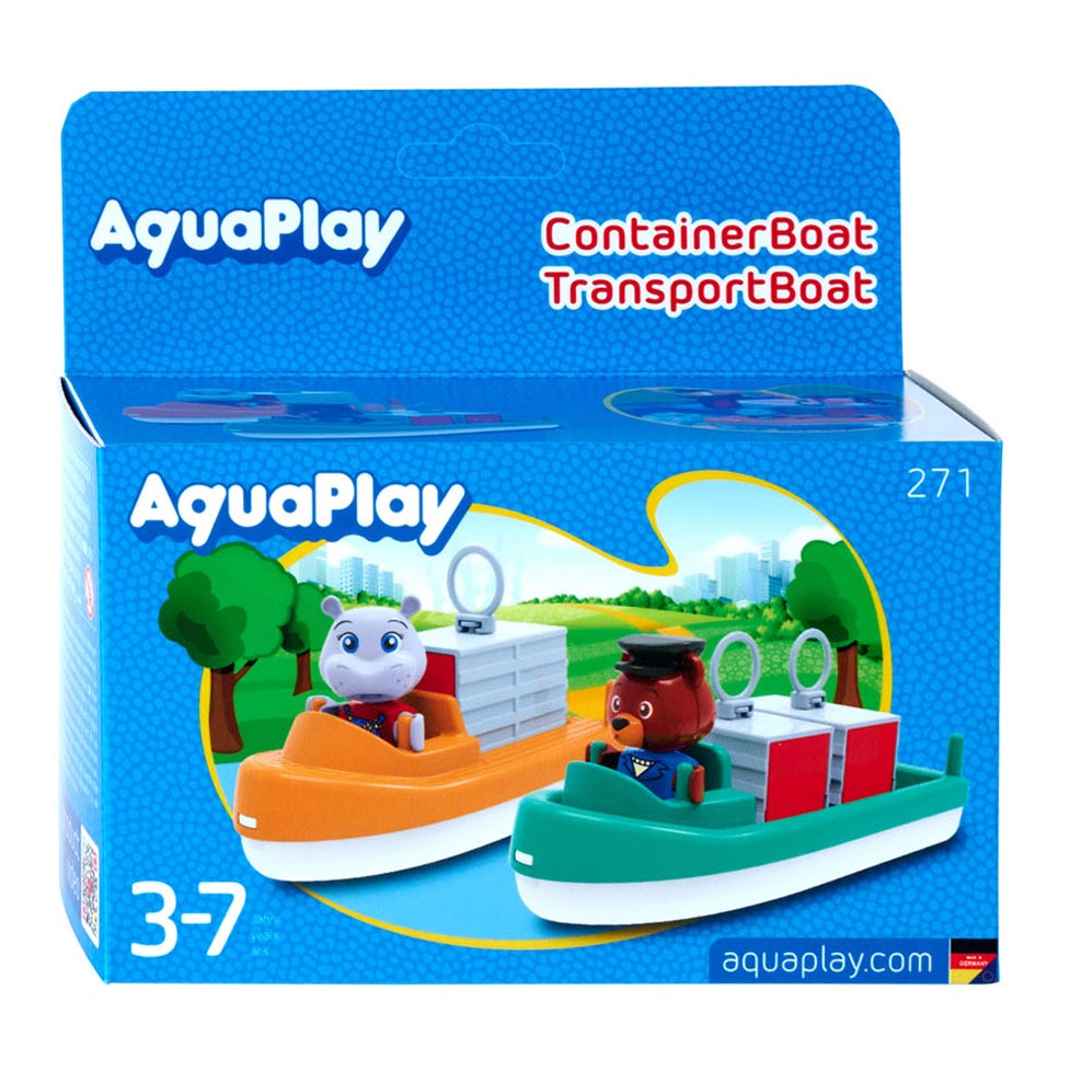 Aquaplay big - - containertransportbåd - vandbanetilbehør
