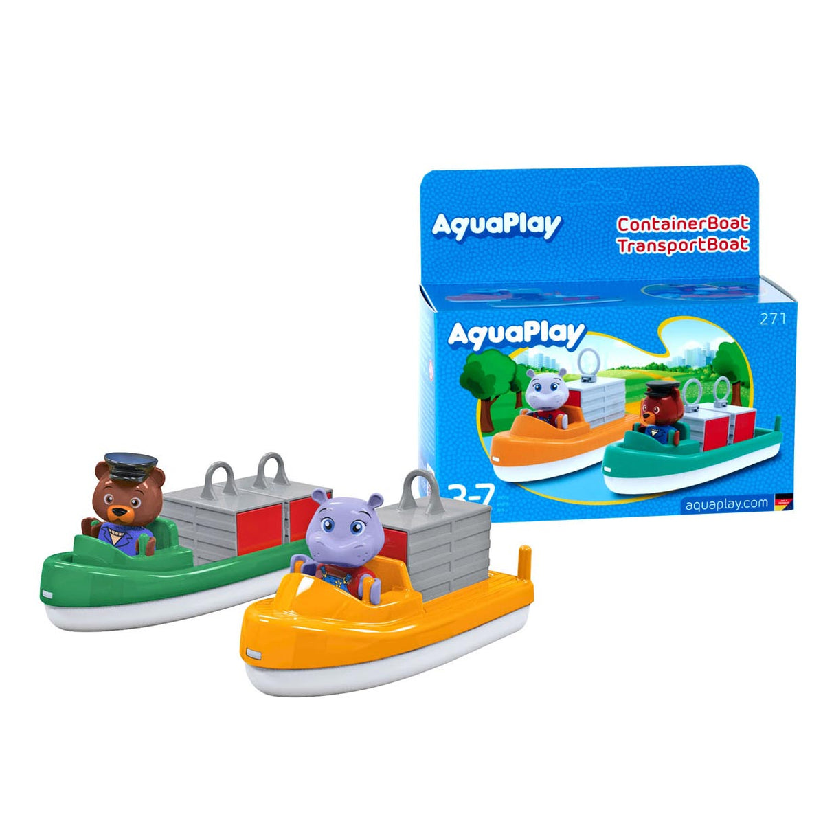 Aquaplay big - - containertransportbåd - vandbanetilbehør