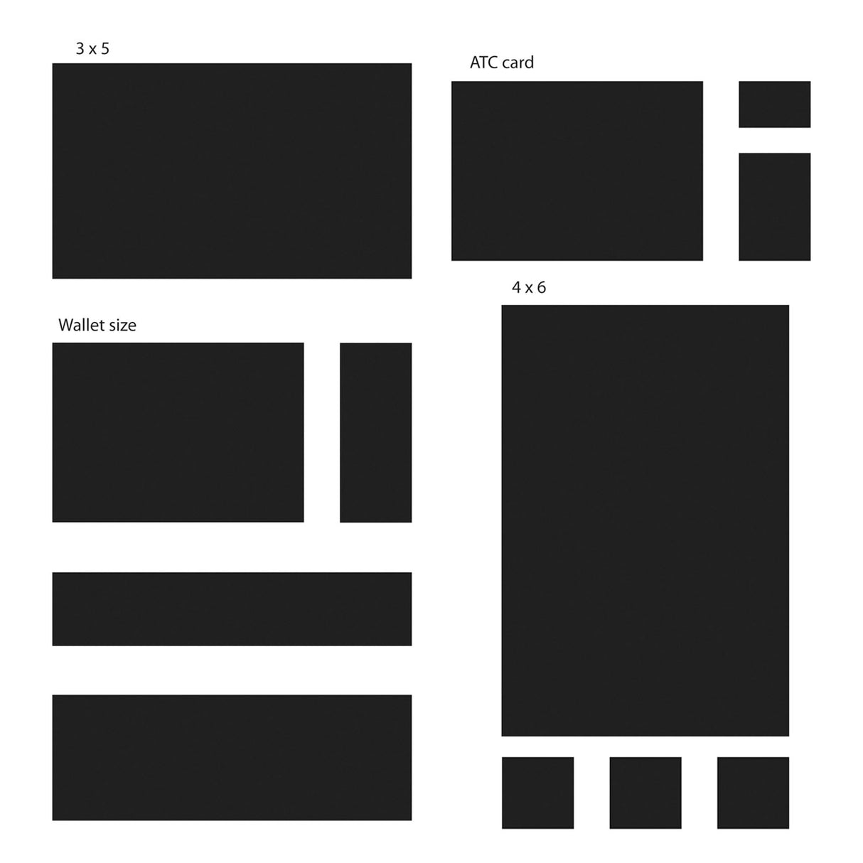 Håndværkerens værksted • skabelon 30x30cm grundlæggende rektangler