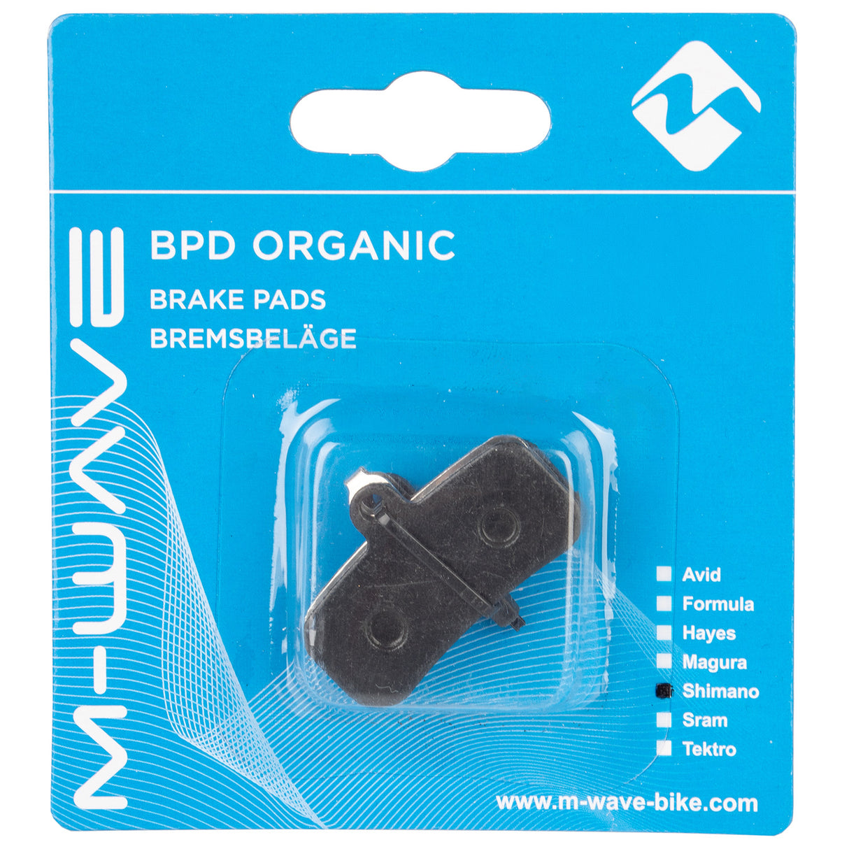 M-wave bpd organic s2 bremseklodser til skivebremse